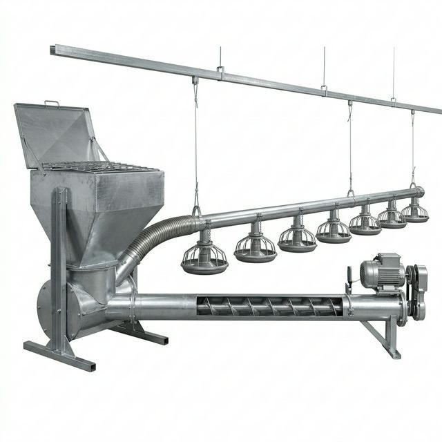 Система кормления: шнек и кран